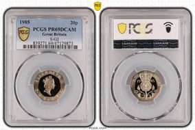1985 20p S-G2 PR69DCAM