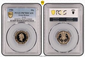 1986 20p S-G2 PR70DCAM