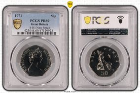 1971 50p S-H1 New Pence PR69