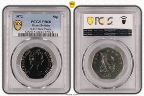 1972 50p S-H1 New Pence PR68