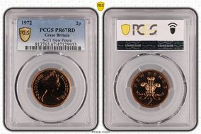 1972 2p S-C1 New Pence PR67RD