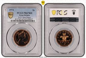 1974 2p S-C1 New Pence PR67RD