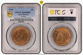 1936 1D S-4055 MS65RB
