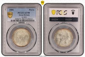 1856 Florin S-3891 AU58