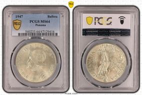 1947 Balboa KM-13  Ag MS64