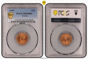 1940 1/2C MS64RD