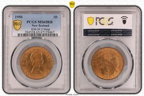 1956 1D KM-24.2 Strap MS65RB