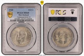 1940 1/2 Cr Centennial KM-14  Ag MS65