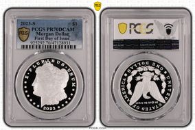 2023-S $1 Morgan Dollar First Day of Issue PR70DCAM