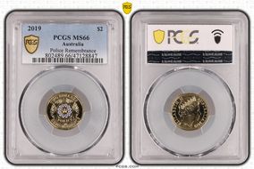 2019 $2 Police Remembrance Colorized MS66