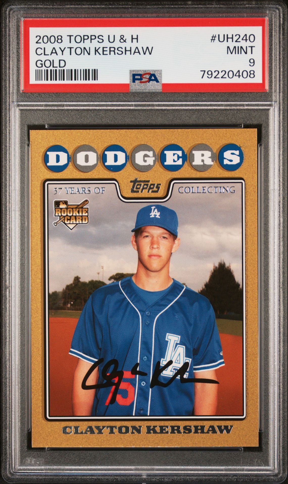 2008 Topps Topps Update GOLD #UH240 Clayton Kershaw front