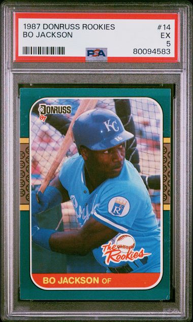 Bo Jackson Rookie Card 1987 Donruss The Rookies #14