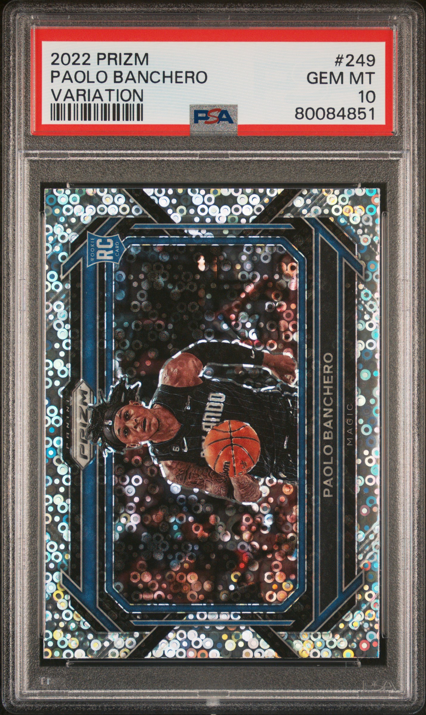 2022 Panini Prizm Paolo Banchero #249 (Variation) Gem Mt 10 front