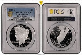 2023-S $1 Peace Dollar First Strike PR70DCAM