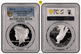 2023-S $1 Peace Dollar First Strike PR70DCAM