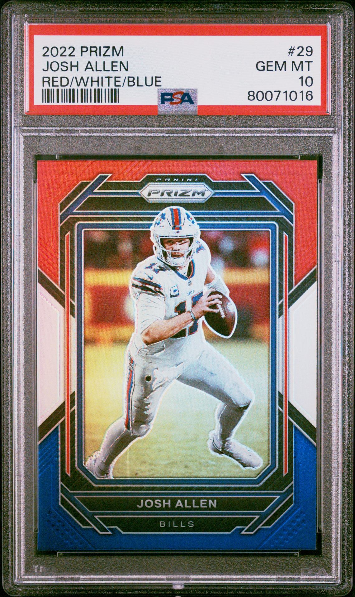 2022 Panini PANINI PRIZM RED/WHITE/BLUE #29 Josh Allen front