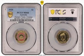 2020 $2 Olympic Team - Courage MS66