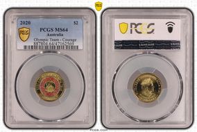 2020 $2 Olympic Team - Courage MS64