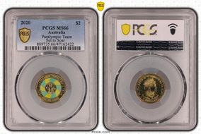 2020 $2 Paralympic Team Set to Soar - Colorized MS66