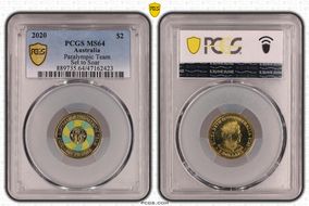 2020 $2 Paralympic Team Set to Soar - Colorized MS64