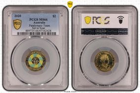 2020 $2 Paralympic Team Set to Soar - Colorized MS66