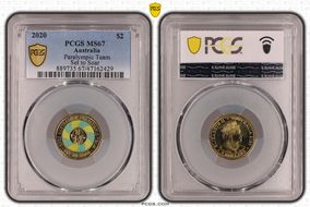 2020 $2 Paralympic Team Set to Soar - Colorized MS67