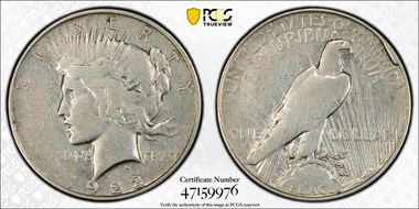 1923-D $1 VAM 1AZ Rev Rim CUD N1