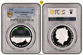 2002 $5 Year of the Outback PR69DCAM