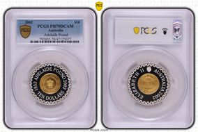 2002 $10 Adelaide Pound PR70DCAM