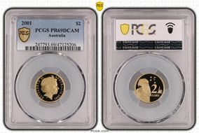 2001 $2 PR69DCAM