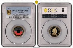 2021 $2 50th Ann Aboriginal Flag Colorized PR70DCAM