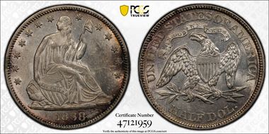 1868 50C AU58