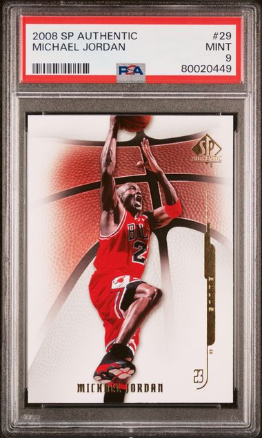 2008 SP Authentic 29 Michael Jordan – PSA MINT 9 on Goldin Auctions