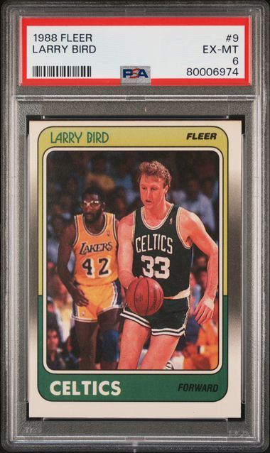 Fleer Larry Bird front