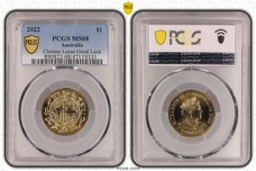2022 $1 Chinese Lunar-Good Luck MS68