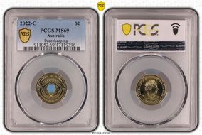 2022-C $2 Peacekeeping Colorized MS69