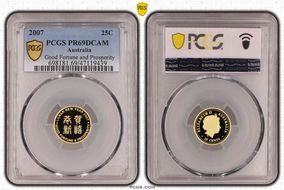2007 25C Good Fortune and Prosperity PR69DCAM