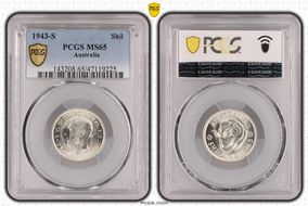 1943-S Shil KM-39  Ag MS65