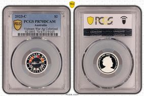 2023-C $2 Vietnam War Colorized  Ag PR70DCAM
