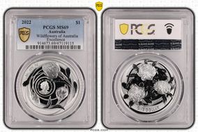 2022 $1 Wildflowers of Australia Excellence MS69
