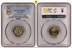 2017 $2 Remembrance Day Colorized MS65