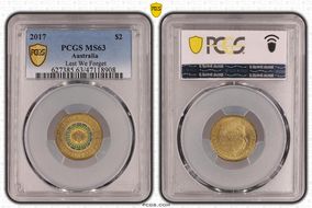 2017 $2 Lest We Forget Colorized MS63