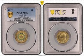 2017 $2 Lest We Forget Colorized MS63