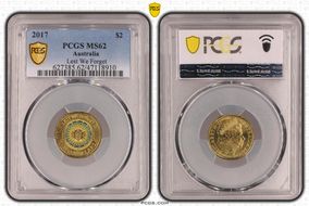 2017 $2 Lest We Forget Colorized MS62