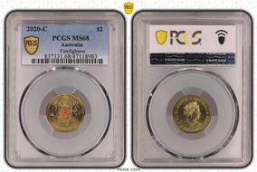 2020-C $2 Firefighters Colorized MS68