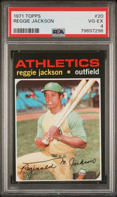 1971 Topps TOPPS #20 Reggie Jackson front