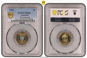 2022 $2 Peacekeeping - Colorized MS64