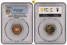 2019-C $2 100 Years of Repatriation Colorized MS67