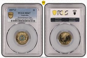 2017-C $2 Remembrance Day Colorized MS67