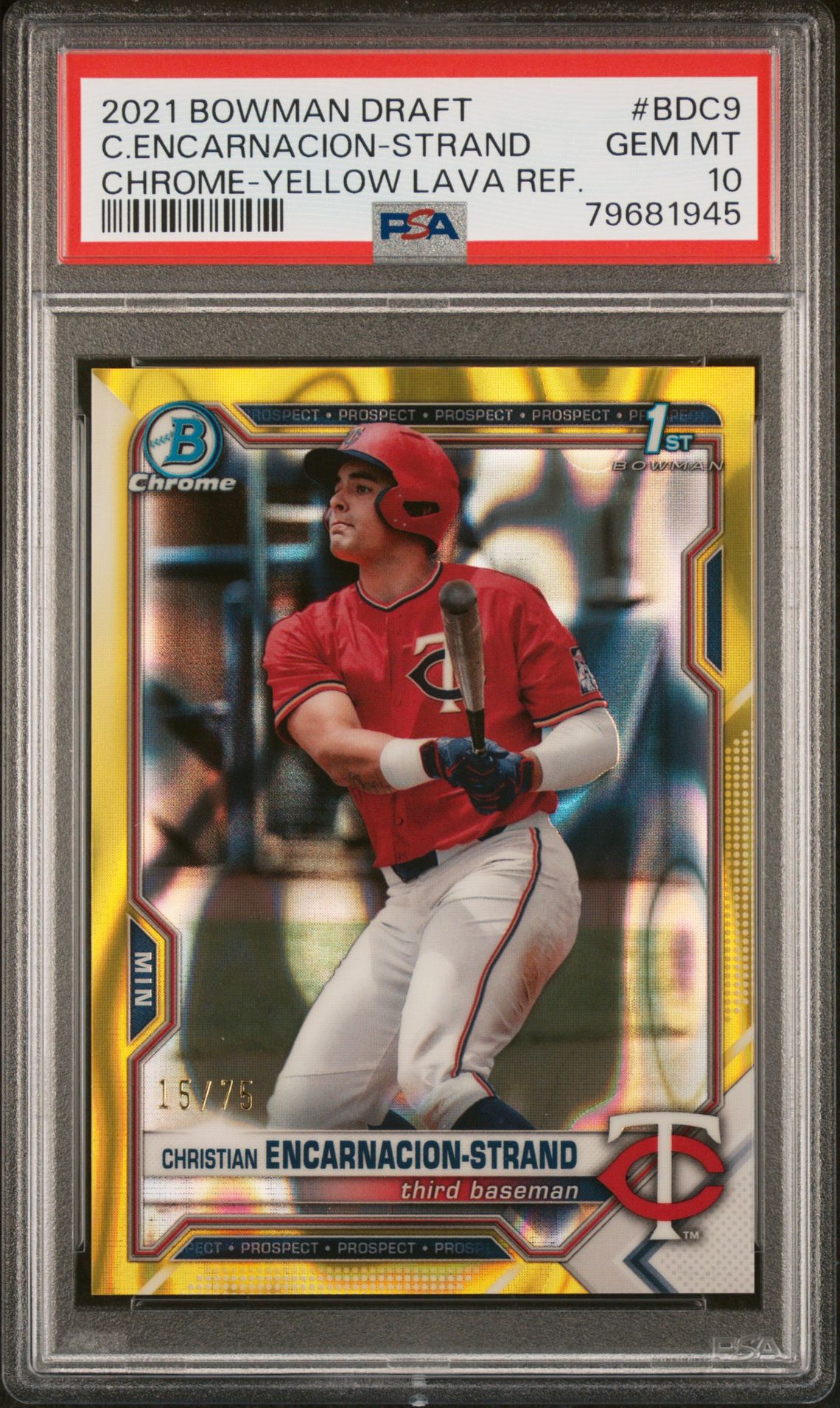 2021 Bowman Bowman Draft Chrome #BDC9 Christian Encarnacion-Strand front